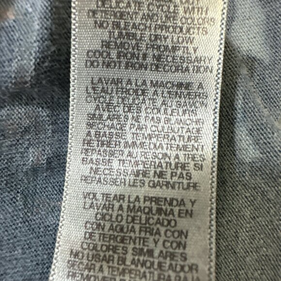 Vintage Juicy Couture Tee Shirt Blue Script Cotton Long Sleeve Size S Y2K - Picture 11 of 13